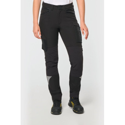 Recycled multi pocket stretch trousers